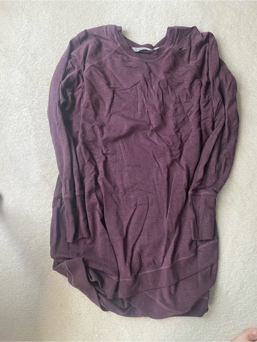 Athleta Women's Long Sleeve Crewneck Sweater Dress - Plum